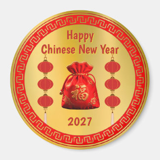 Chinese Nieuwjaar Rood Geldzakje Magneet