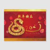 Chinese Nieuwjaar Slang 2025 gestileerde Lantaarns (Voorkant)