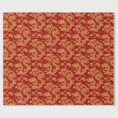 Chinese Nieuwjaar van de Draak Cadeaupapier (Vlak)