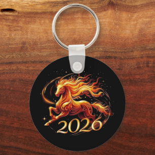 Chinese Nieuwjaar van het Paard 2026 Vieringen Sleutelhanger