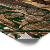 chinese nieuwjaar van houten schapen 2015 poster (Hoek)