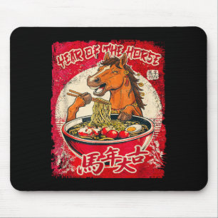 Chinese Nieuwjaar Zodiac Paard 2026 Ramen Fu Muismat