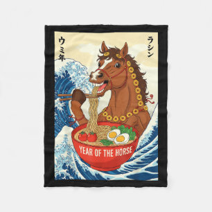 Chinese Nieuwjaar Zodiac Paard 2026 Ramen Me Fleece Deken