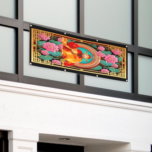 Chinese nieuwjaarbanner spandoek (Buitenkant Gebouw)