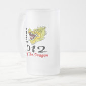 Chinese nieuwjaardraak 2012 matglas bierpul (Voorkant links)