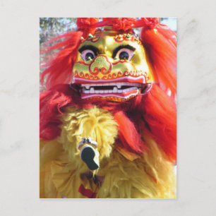 Chinese nieuwjaardraak feestdagenkaart