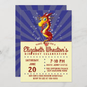 Chinese nieuwjaardraak kaart (Voorkant / Achterkant)