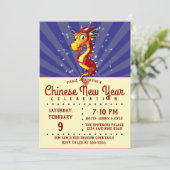 Chinese nieuwjaardraak kaart (Staand voorkant)