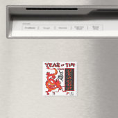 Chinese nieuwjaardraak magneet (Insitu (Vaatwasser))