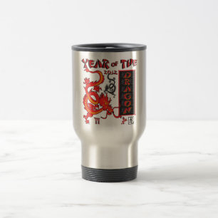 Chinese nieuwjaardraak reisbeker