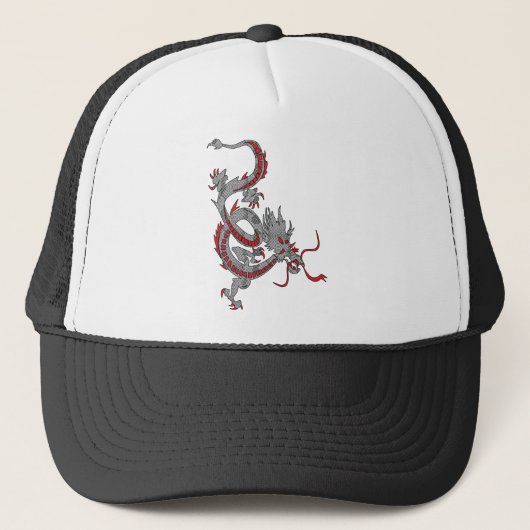 Chinese nieuwjaardraak trucker pet (Voorkant)
