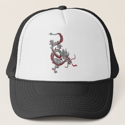 Chinese nieuwjaardraak trucker pet (Voorkant)