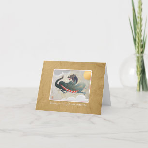 Chinese nieuwjaars Dragon Holiday Kaart