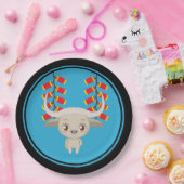 Chinese nieuwjaars Ox- en Chinese Firecrackers Papieren Bordje (Feest)