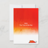 Chinese nieuwjaars rode enveloppen kaart (Achterkant)