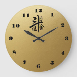 Chinese nieuwjaarsbloeiende Welvaart-typografie Grote Klok