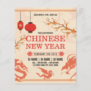 Chinese nieuwjaarsbrochure flyer