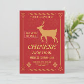 Chinese nieuwjaarsbrochure kaart (Staand voorkant)