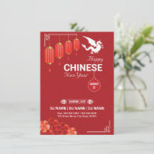 Chinese nieuwjaarsbrochure kaart (Staand voorkant)