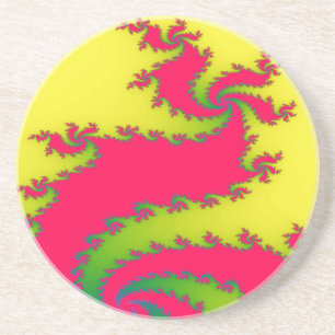 Chinese Nieuwjaarsdraak Fractal Onderzetters