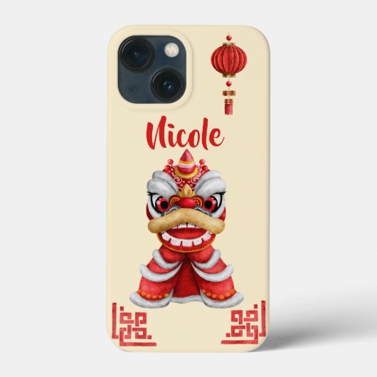 Chinese nieuwjaarsdraak gepersonaliseerd Case-Mate iPhone case (Achterkant)