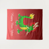 Chinese Nieuwjaarsdraak Wandkleed (Voorkant (horizontaal))