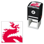 Chinese nieuwjaarse drakenkrabbel zelfinkend stemp  zelfinktende stempel (In situ)