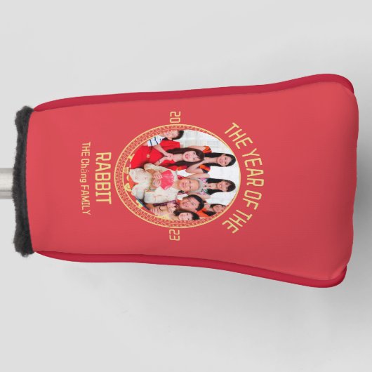 Chinese nieuwjaarsfoto van de aangepaste moderne f golfheadcover (Voorkant)