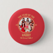 Chinese nieuwjaarsfoto van de aangepaste moderne f ronde button 5,7 cm (Voorkant)