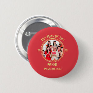 Chinese nieuwjaarsfoto van de aangepaste moderne f ronde button 5,7 cm