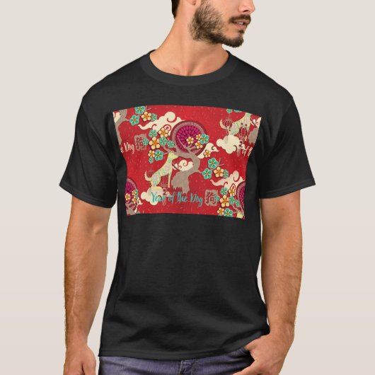 chinese nieuwjaarshond t-shirt (Voorkant)
