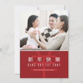 Chinese nieuwjaarskaart feestdagenkaart (Voorkant)