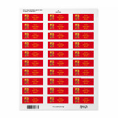 Chinese nieuwjaarslaag aangepaste labels voor Drag (Full Sheet)