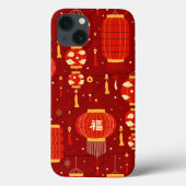 Chinese nieuwjaarslampen Case-Mate iPhone case (Achterkant)