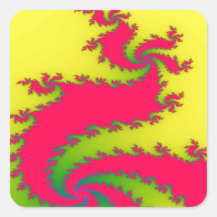 Chinese nieuwjaarslanddraken vierkante sticker
