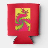 Chinese nieuwjaarslanddrakenfractale Koelbox Blikjeskoeler (Voorkant)