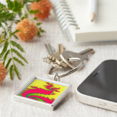 Chinese nieuwjaarslanddrakenfractale Sleutelhanger (Zijkant)