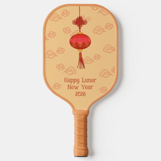 Chinese Nieuwjaarslantaarn, Asia Cloud Pattern Pickleball Paddle (Voorkant)