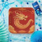 Chinese nieuwjaarspartij papieren bordje (Feest)