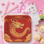 Chinese nieuwjaarspartij papieren bordje (Feest)
