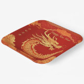 Chinese nieuwjaarspartij papieren bordje (Gebogen)