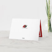 Chinese nieuwjaarspier en rode bloesems feestdagen kaart (Achterkant)