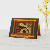 Chinese Nieuwjaarsslang 2025 GC01 Kaart (Gele Bloem)