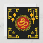 Chinese Nieuwjaarsslang Kaart (Achterkant)