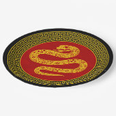 Chinese Nieuwjaarsslang Papieren Bordje (Gekanteld)