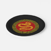 Chinese Nieuwjaarsslang Papieren Bordje (Gekanteld)