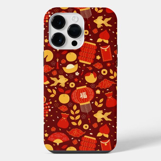 Chinese Nieuwjaarsviering Rood iPhone Hoesje (Achterkant)