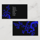 Chinese ontwerpkaart - blauw visitekaartje (Voorkant / Achterkant)