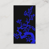 Chinese ontwerpkaart - blauw visitekaartje (Achterkant)