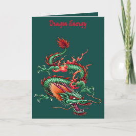 Chinese Oosterse Groene Draak Mythisch Wezen Kaart